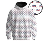 2026  USA Texture Pattern Men Hoodie