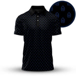 Black Peacock Pattern 2026  Men Polo Shirt