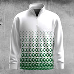The Matters Green Triangle Men Quarter-zip Pullover
