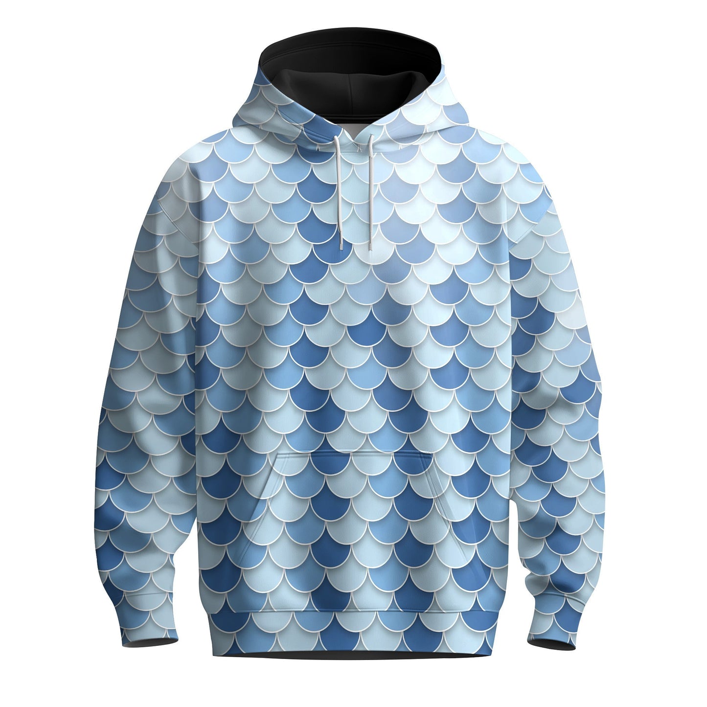 Fish Scales Pattern  Men Hoodie