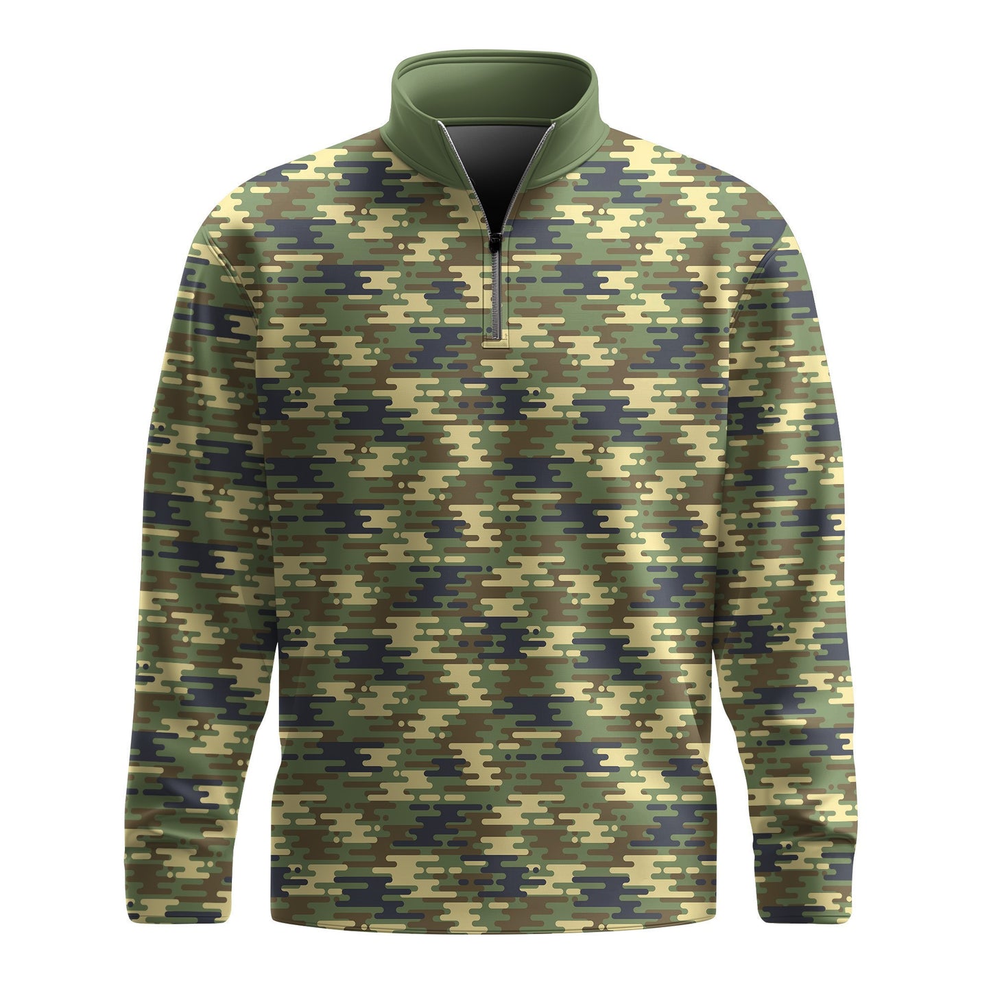 Wave Camo 2026  Men Quarter-zip Pullover