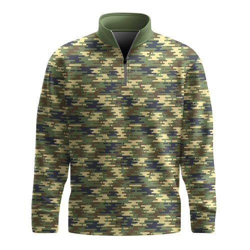 Wave Camo 2026  Men Quarter-zip Pullover