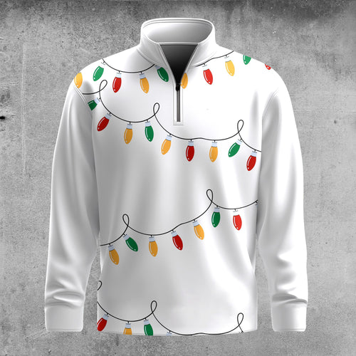 Color Light Men Quarter-Zip Pullover
