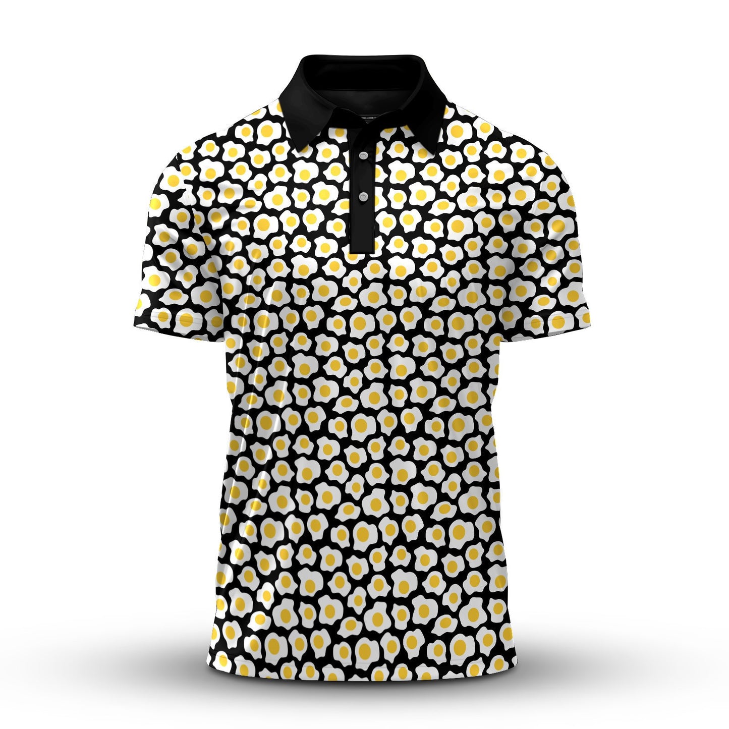 Fried Eggs Pattern Men Polo Shirt
