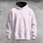 Pink Gun Pattern  Men Hoodie