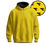 Black Yellow Bee Pattern 2026  Men Hoodie