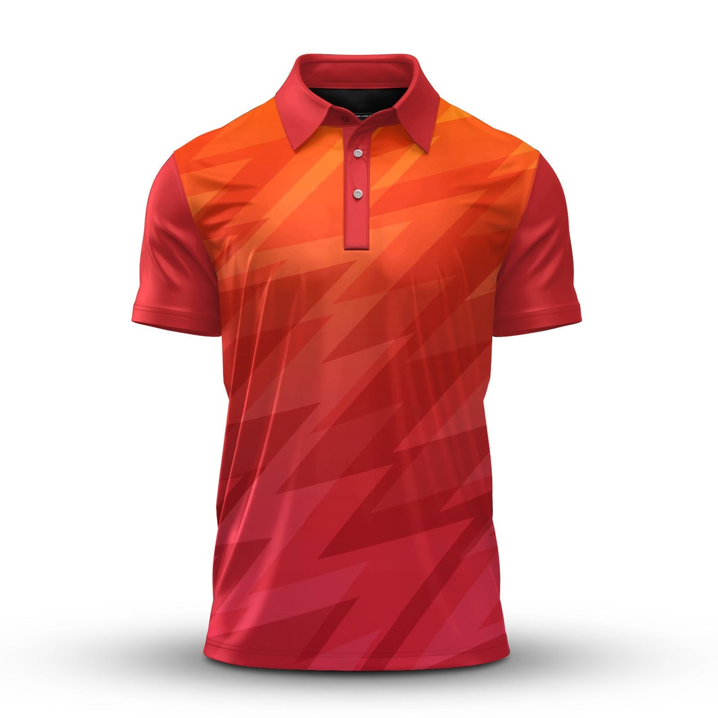 Orange Thunder Sporty  Men Polo Shirt