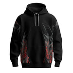 2026  Black Red Frame Men Hoodie