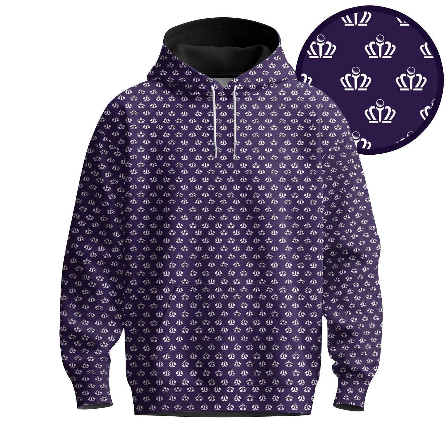 Purple Truist Championship Pattern Men Hoodie