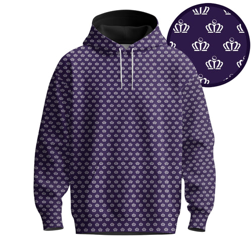 Purple Truist Championship Pattern Men Hoodie