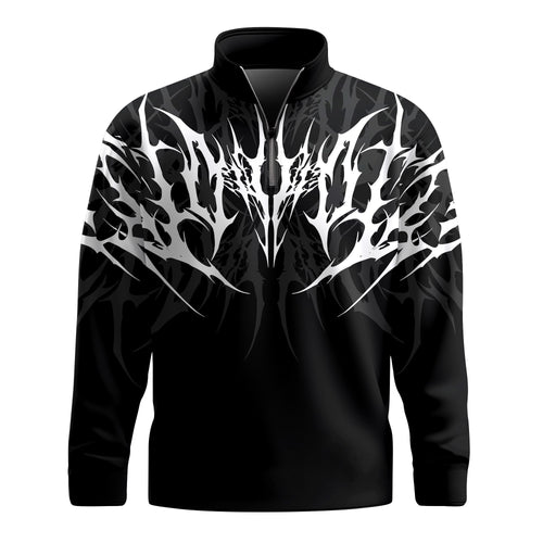 Black & White Tattoo 2026 Men Quarter-zip Pullover