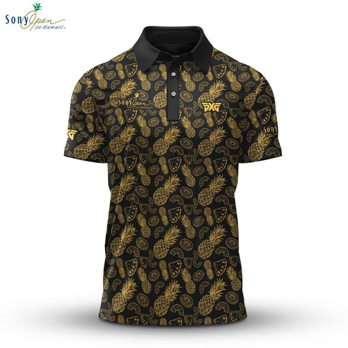 Sony Open in Hawaii PineApple Pattern Men Polo Shirt PXG