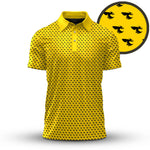 Black Yellow Bee Pattern 2026  Men Polo Shirt