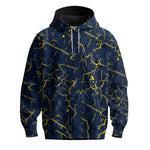 Blue Yelllow Cracks 2026  Men Hoodie
