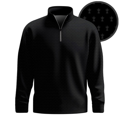 2026 Trophy Black Men Quarter-Zip Pullover