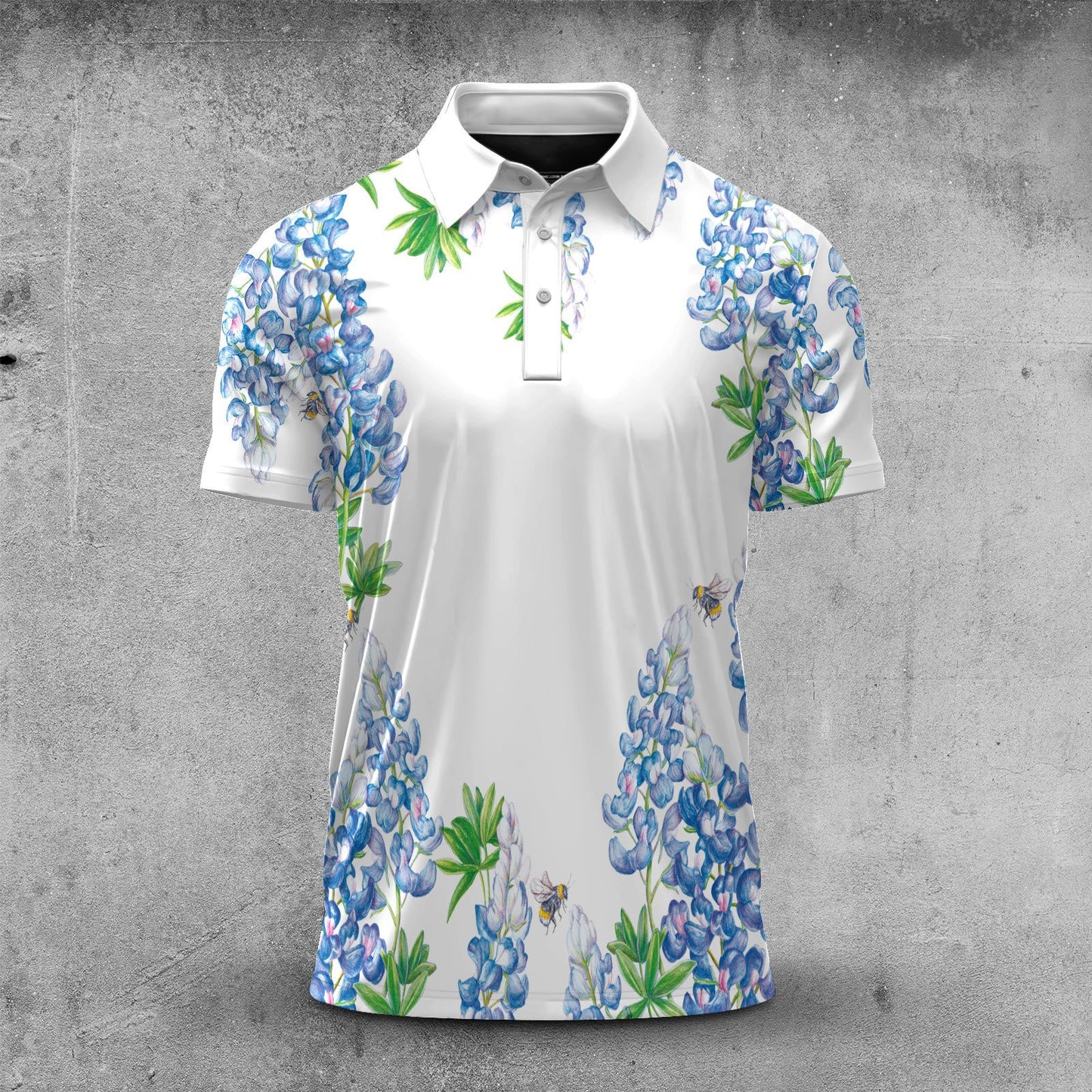 Bluebonnet Men Polo Shirt