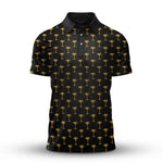 Black Yellow Tree Men Polo Shirt