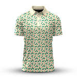 Holly Tree Pattern Men Polo Shirt