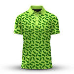 Cucumber Green Seamless Pattern Men Polo Shirt