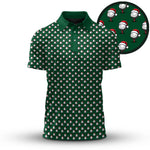 Christmas Golf Ball Seamless Pattern Men Polo Shirt