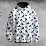 Blue Shark Fin 2026  Men Hoodie