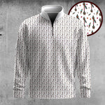 Tribal Arrow Seamless Pattern  Men Quarter-Zip Pullover