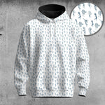 Tribal Blue Pattern Men Hoodie