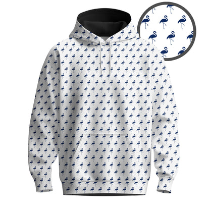Blue Flamingo Men Hoodie