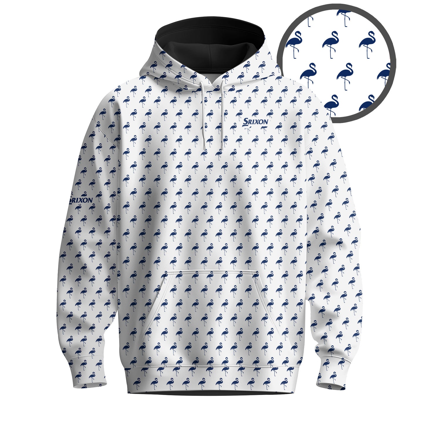 Blue Flamingo Men Hoodie