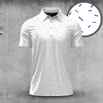 Blue Golf Tee  Men Polo Shirt