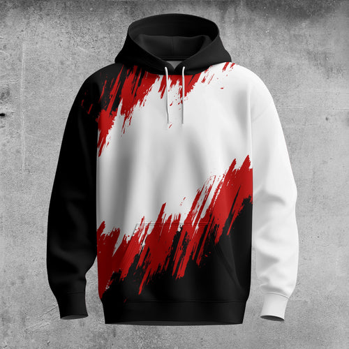 2026  White Black Red Men Hoodie