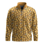Coconut Seamless Pattern Men Quarter-zip Pullover