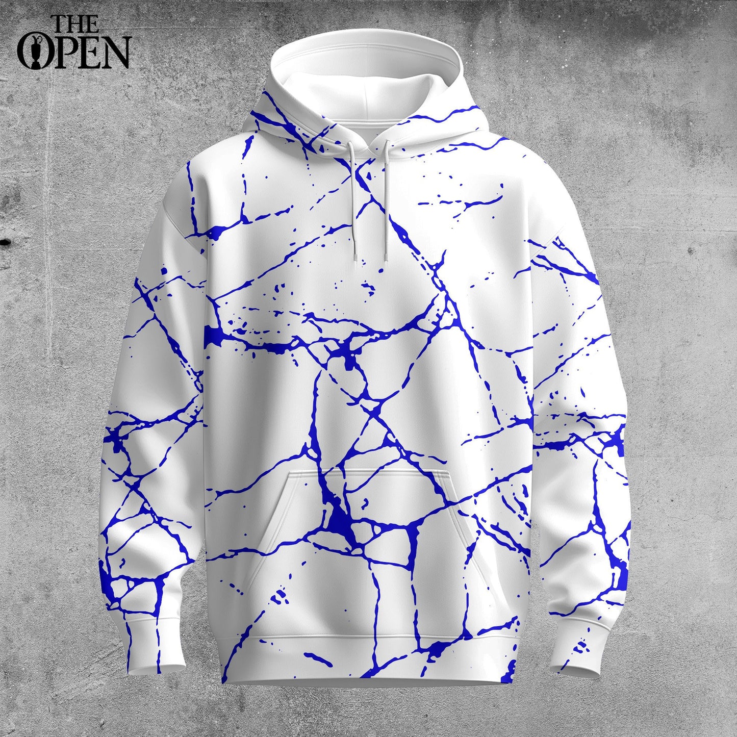 Blue Paint Flakes  Men Hoodie