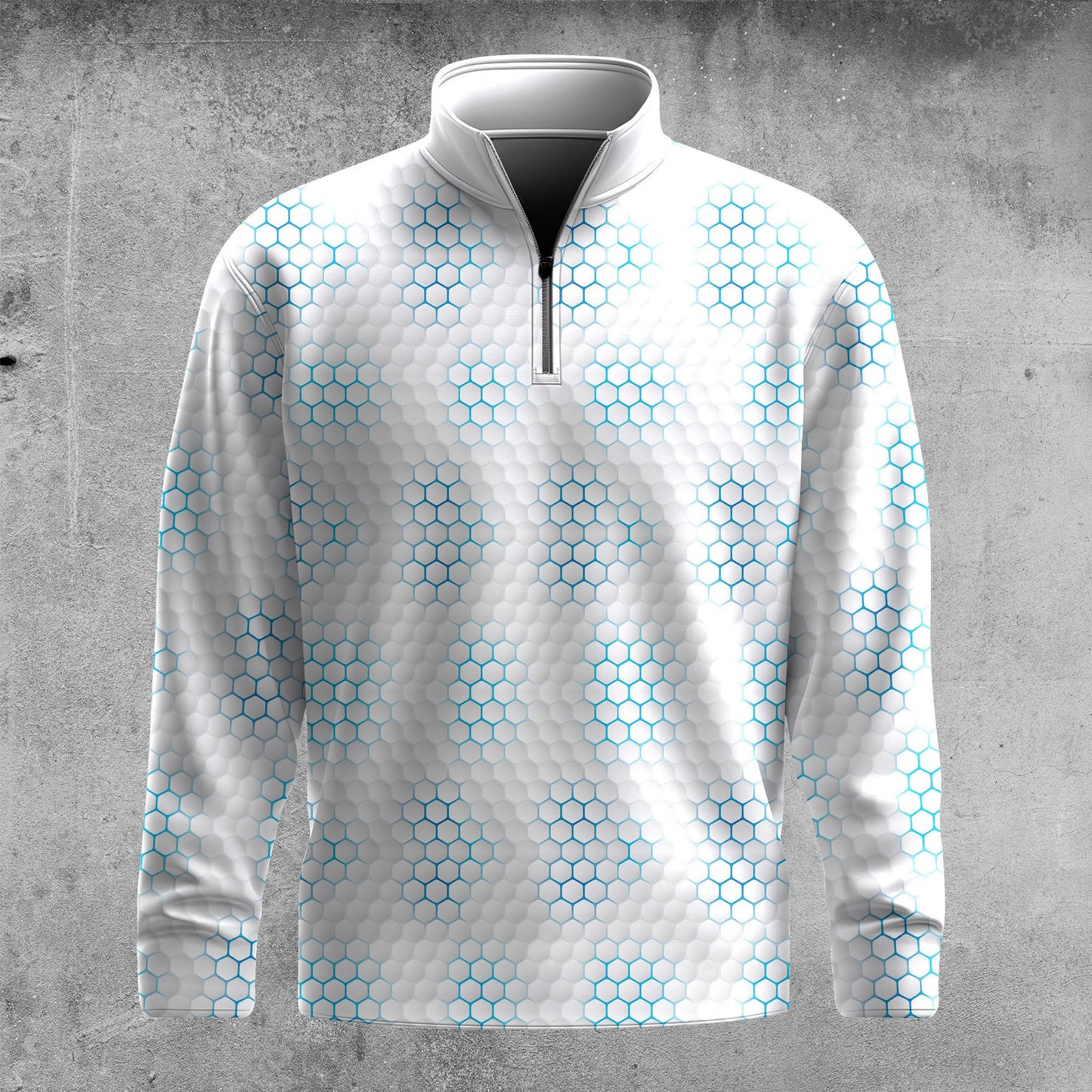 Golf Ball Pattern 2026  Men Quarter-zip Pullover