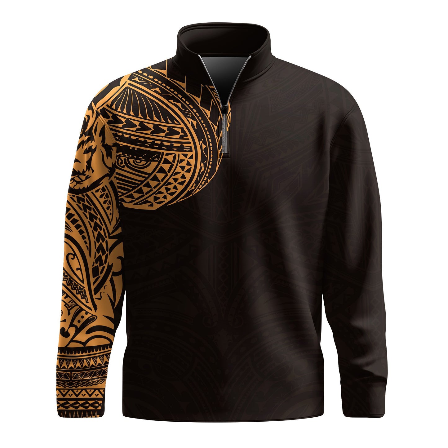 Tribal Tatto Men Quarter-Zip Pullover