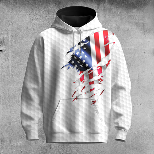 Golf Flag American  Tour Hoodie