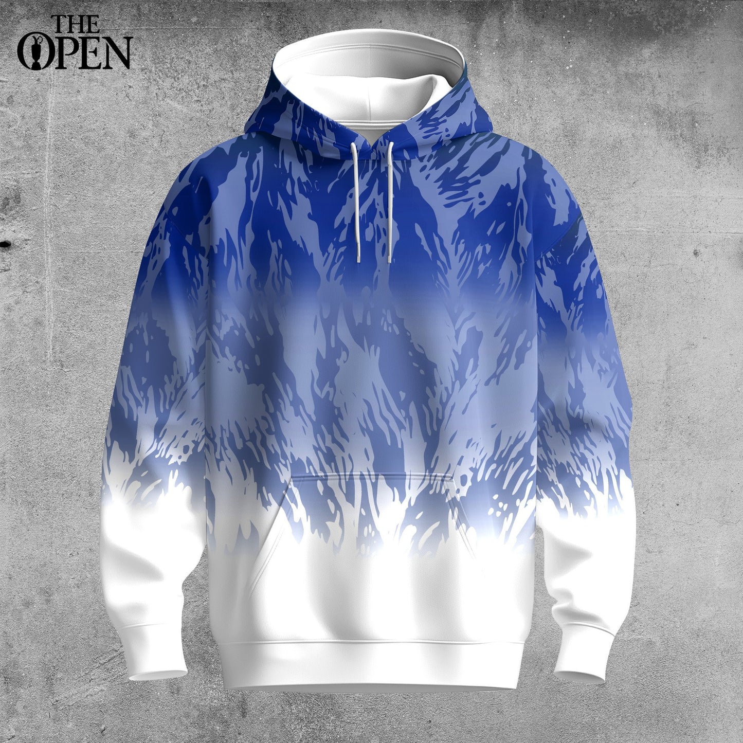 Blue And White Pattern Men Hoodie