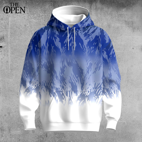 Blue And White Pattern Men Hoodie