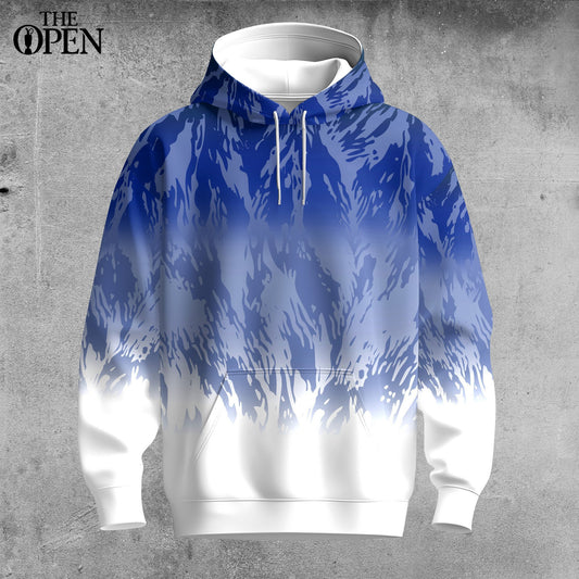 Blue And White Pattern Men Hoodie