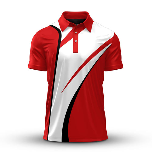 Red White Ryder Cup Men Polo Shirt