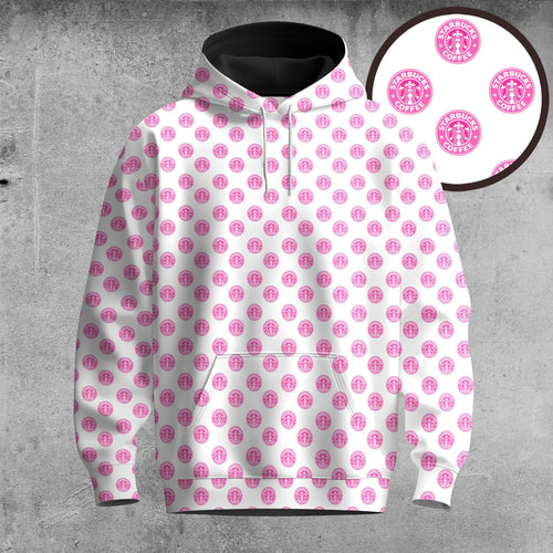 Pink SBucks Men Hoodie