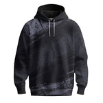 Black Sporty Paint  Men Hoodie