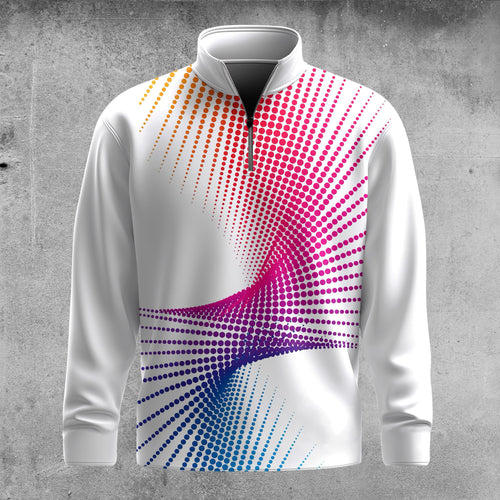 Dynamic Color Men Quarter-zip Pullover