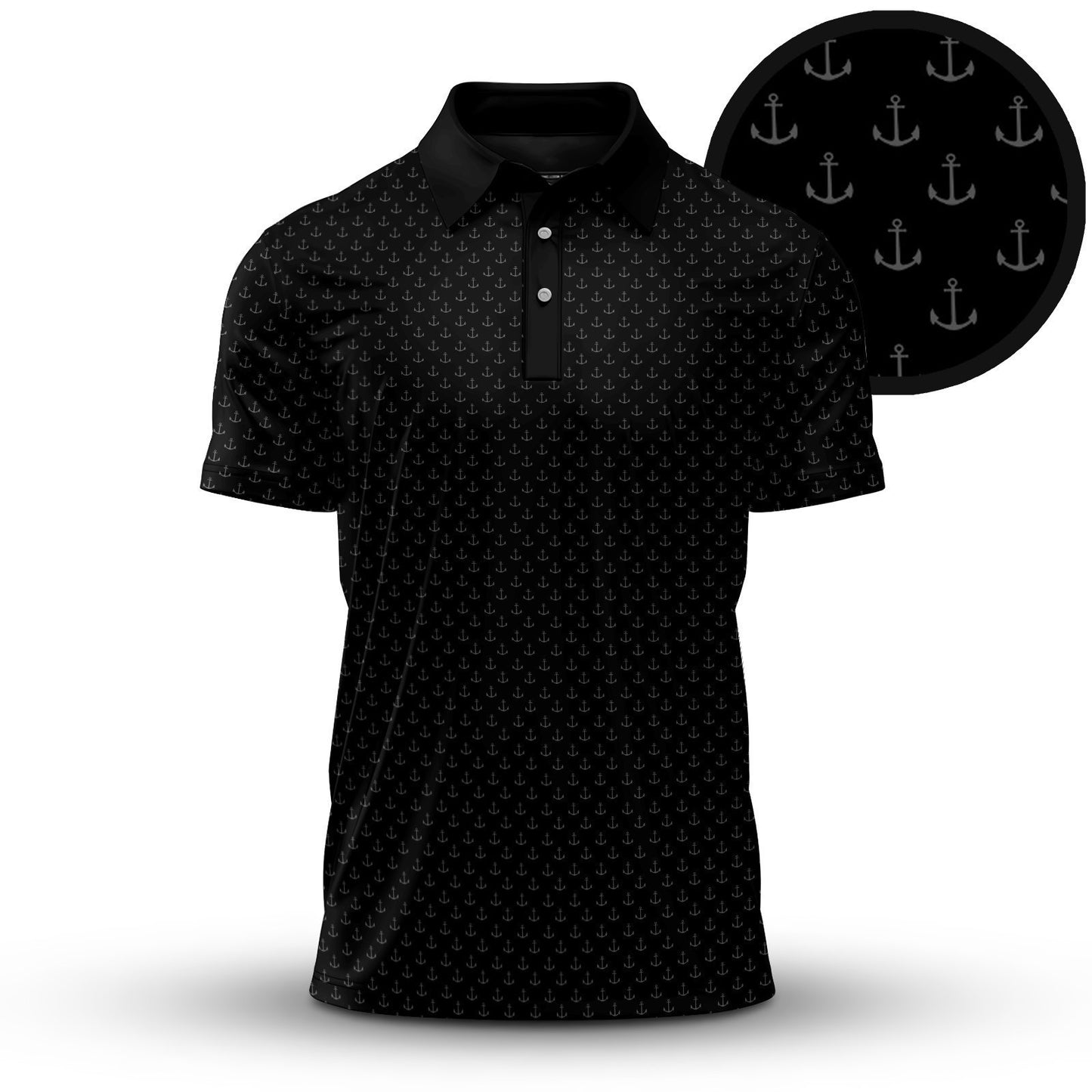 Black Anchor 2026  Men Polo Shirt