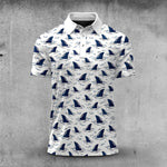 Blue Shark Fin 2026  Men Polo Shirt