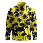Yellow Black Palm 2026  Men Quarter-zip Pullover