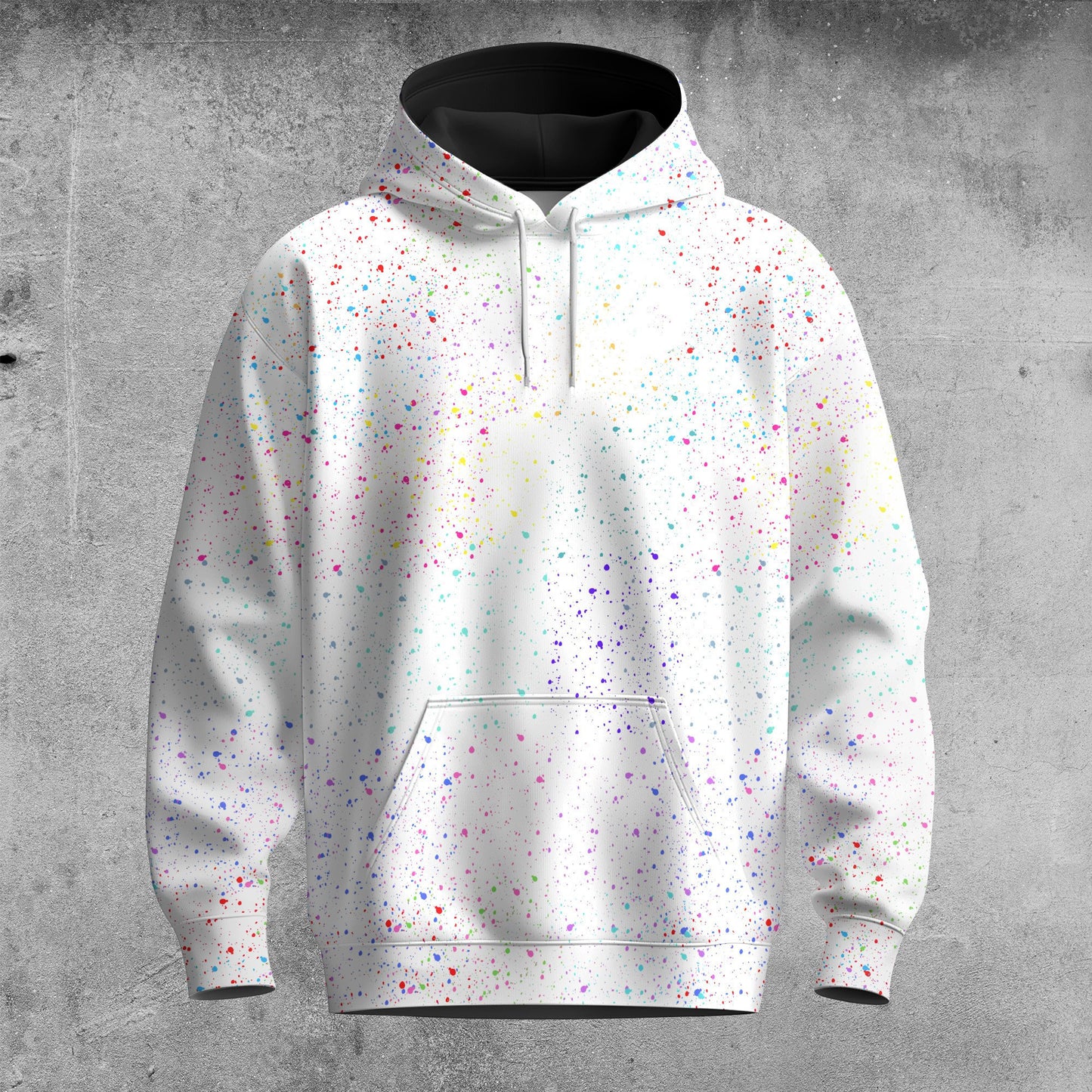 Color Paint Point  Men Hoodie
