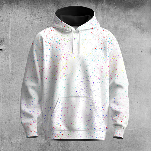 Color Paint Point  Men Hoodie