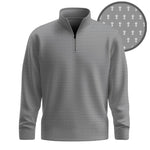 2026  Trophy Pattern Grey Men Quarter-zip Pullover