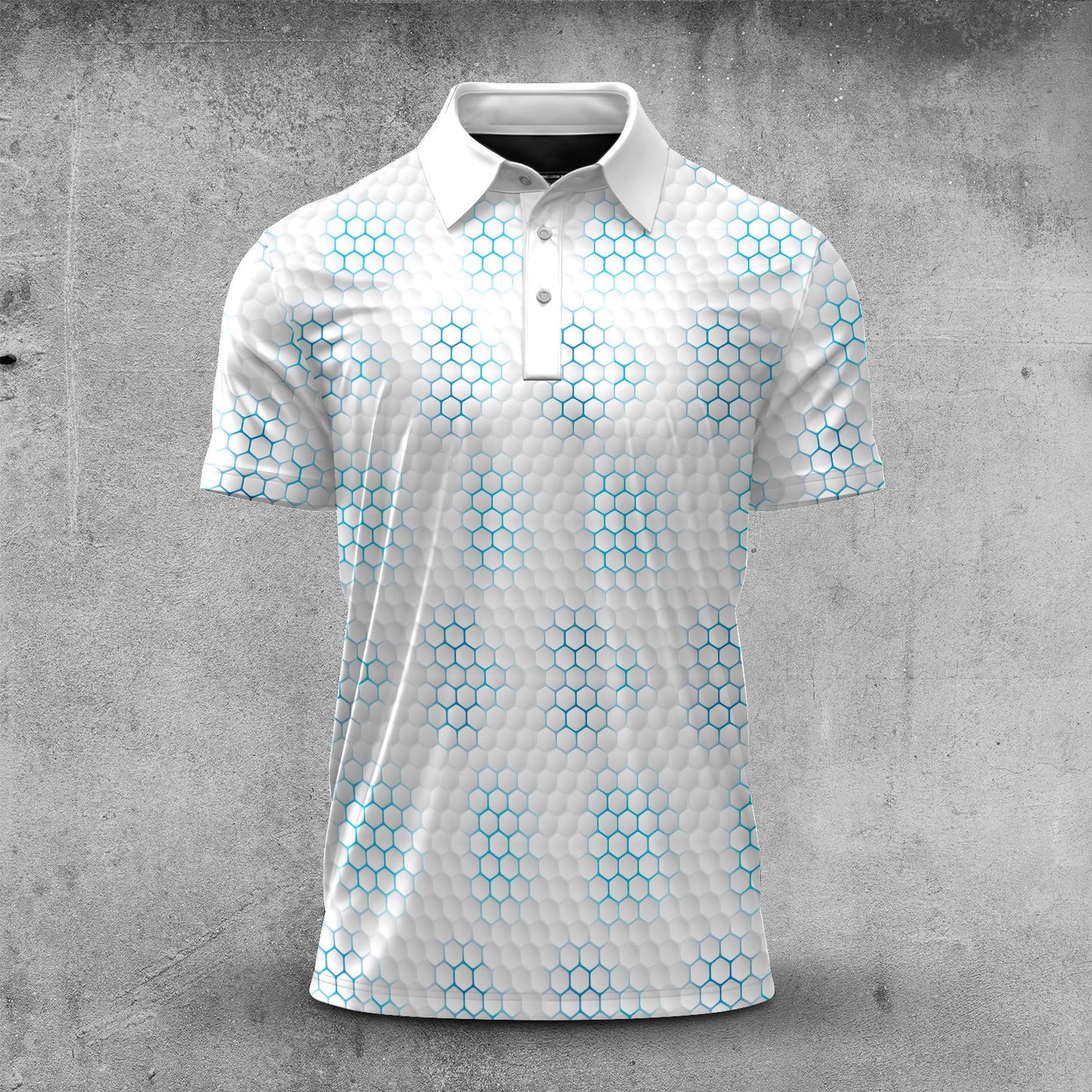 Golf Ball Pattern 2026  Men Polo Shirt